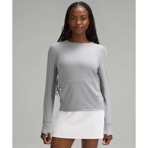 Lululemon Its Rulu Run Classic Fit Crew Fleece Long Sleeve Size 4 Rhino Gray